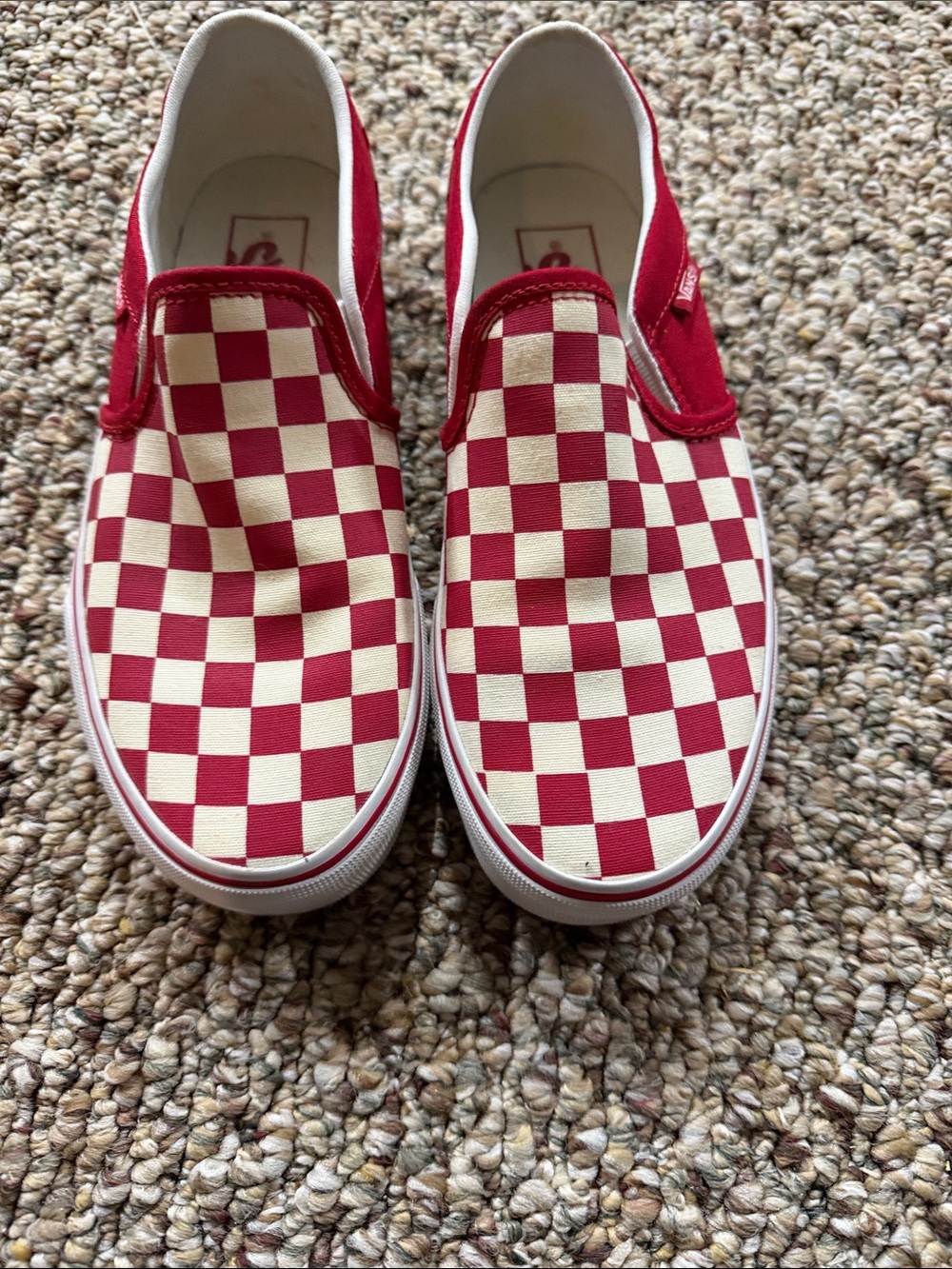 Red Checkered Vans